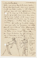 KT 1459
<br/>
Briefkaart met tekst en een schetsje
<br/>
<em>Sluiter, Willy (1873-1949)</em>